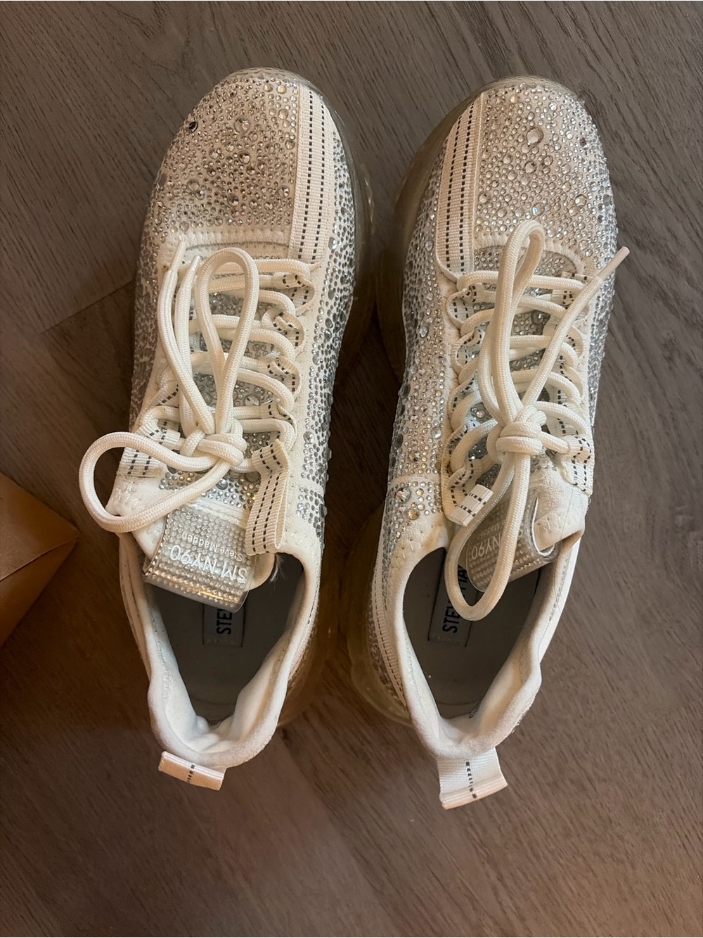 Steve Madden rhinestone sneakers